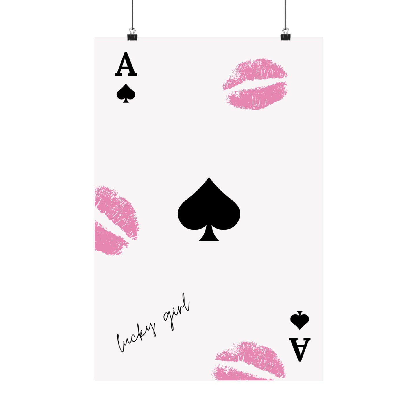 Poker Pink Poster